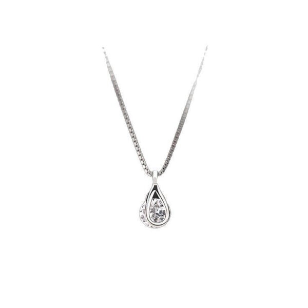 Elegant Teardrop Zircon Necklace