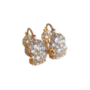Luxury Sparkle Zircon Hoop Earrings