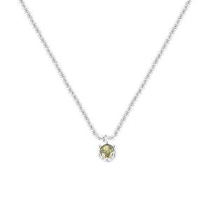 Dazzling “Starry Sky” Minimalist Olive Green Necklace